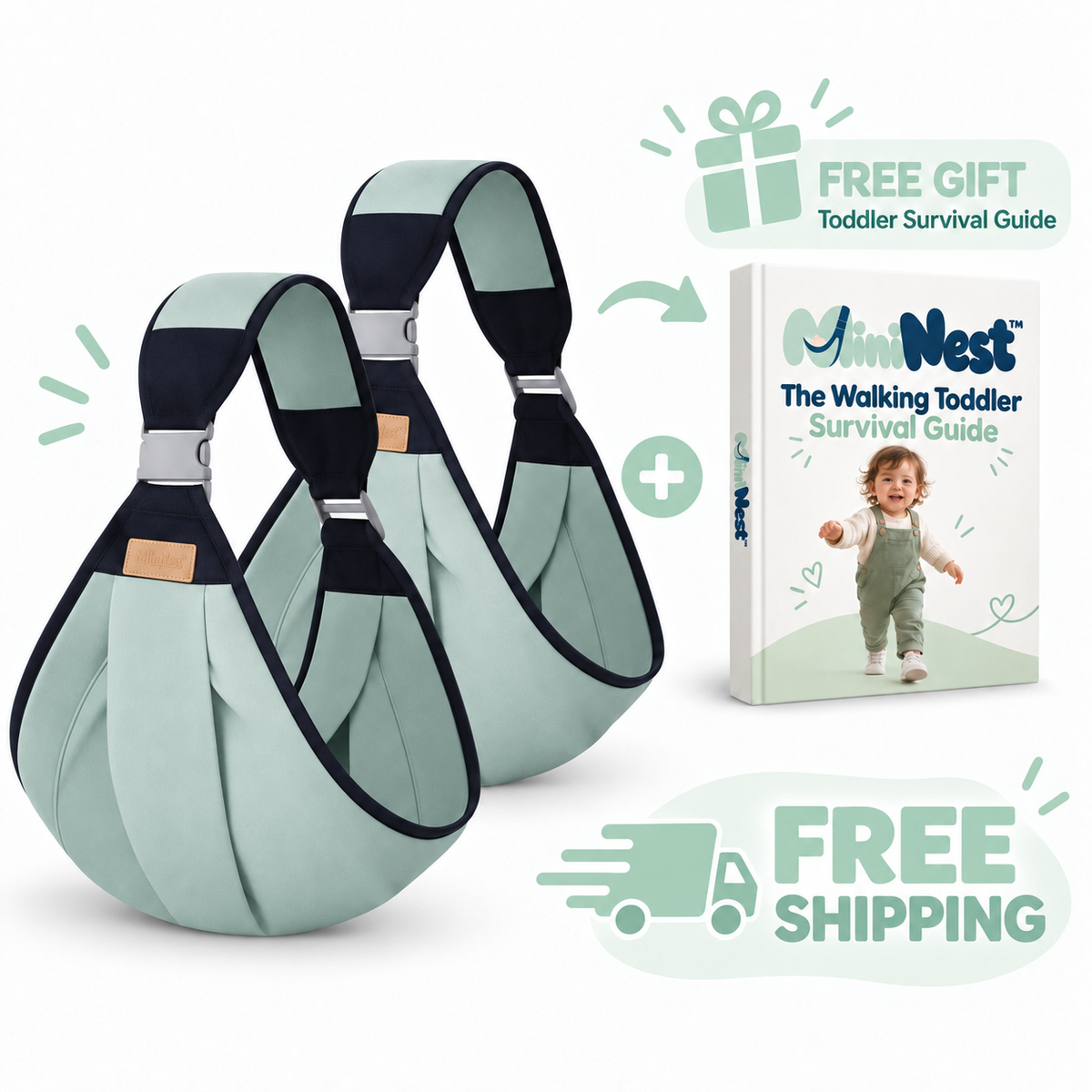 MiniNest Duo Pack - two toddler carriers